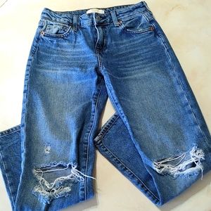 Forever 21 Distressed Jeans